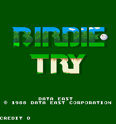 Birdie Try (Japan) Title Screen
